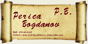 Perica Bogdanov vizit kartica